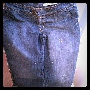 DKNY Distressed Jean Capri